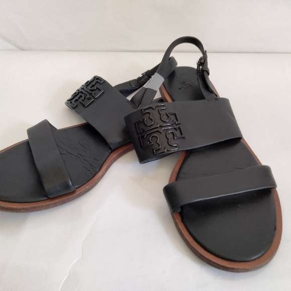 Tory Burch Black Melinda Sandals size 7.5 - Picture 9 of 14